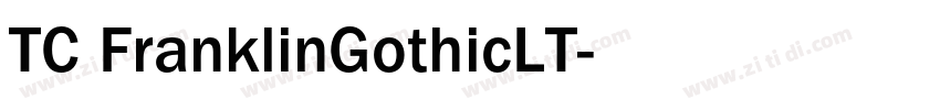 TC FranklinGothicLT字体转换